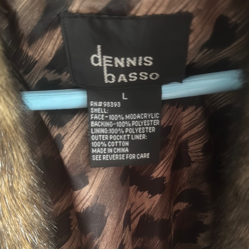 Dennis Basso Plush Faux Fur Coat